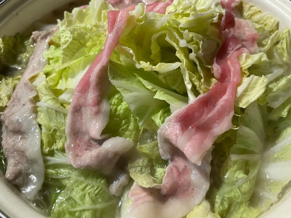 追い白菜と豚バラ肉