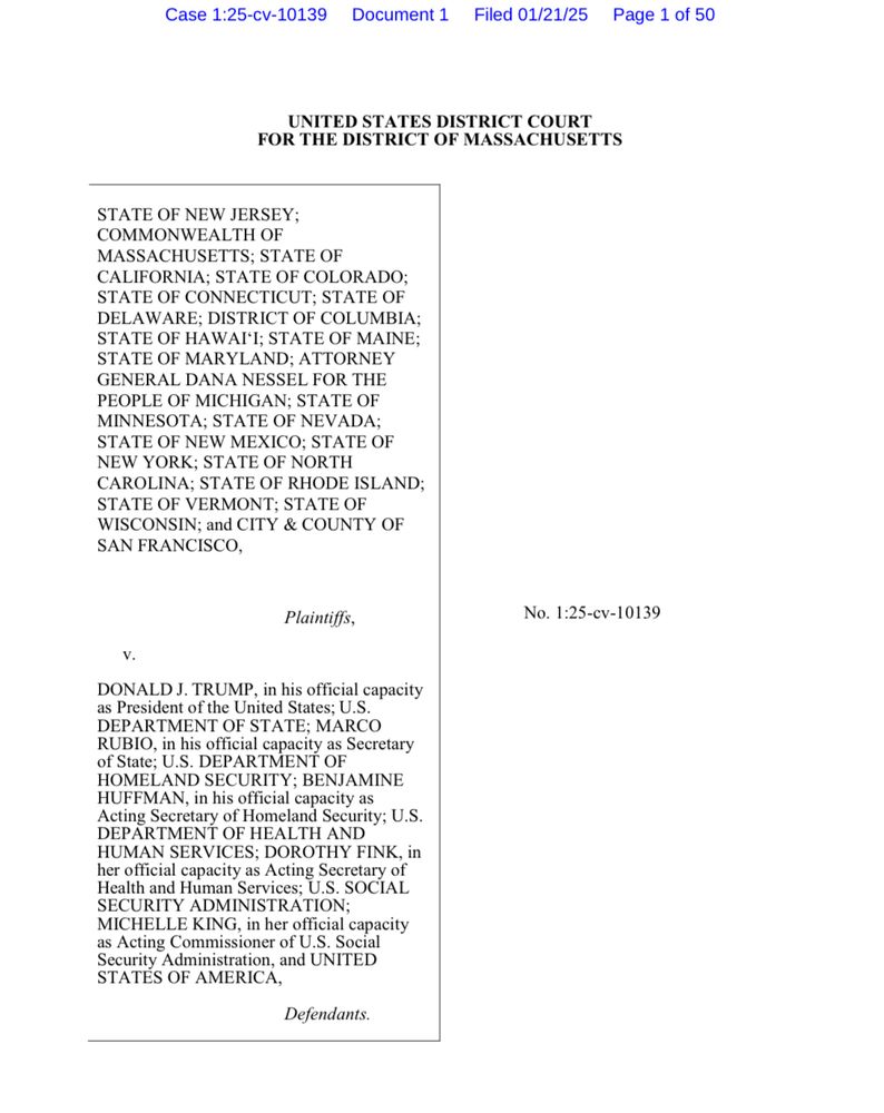 Case caption: NJ et al v. Trump et al