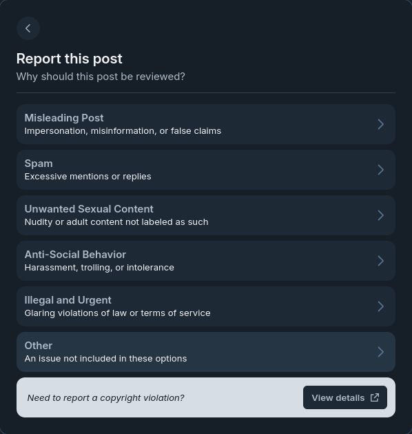 Select other over here 