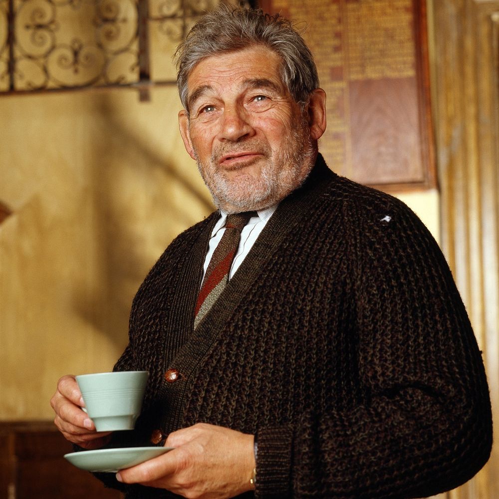 Trevor Peacock who played Jim Trott in The Vicar of Dibley