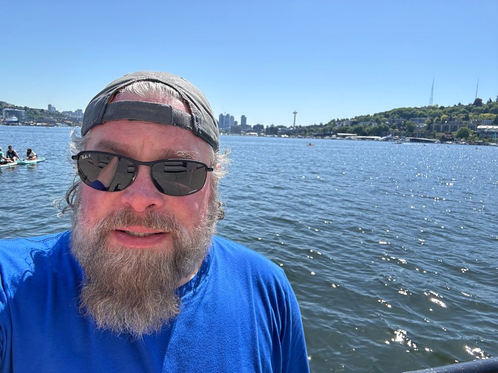 me trying to be photogenic at gas works park, seattle