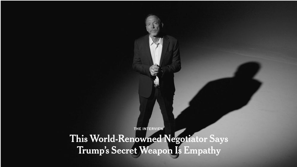 NYT: This world-renowned negotiator says Trump's secret weapon is empathy