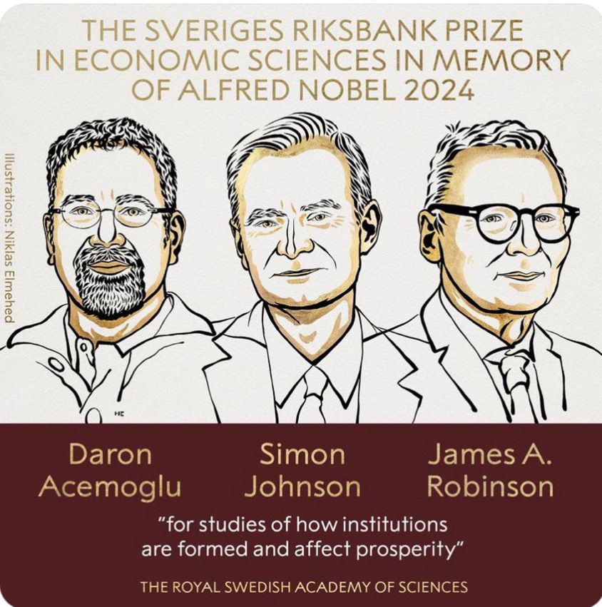Nobel Prize in Economics awarded to the three named people