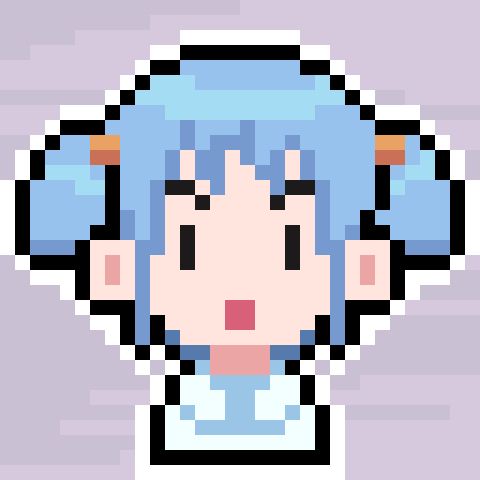 Pixel art bust