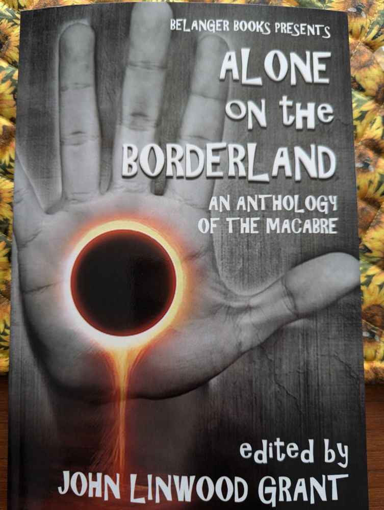 Front cover of the anthology "Alone on the Borderland"