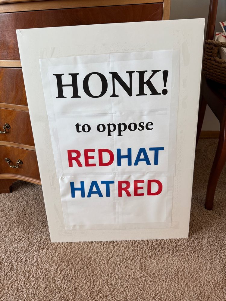 Honk to oppose REDHAT HATRED