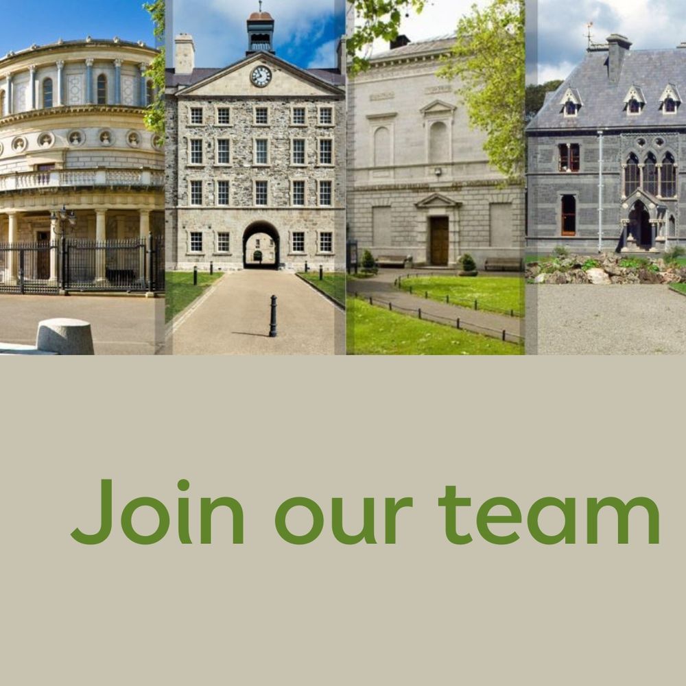 Images of the four National Museum of Ireland locations, with the text- Join our Team.