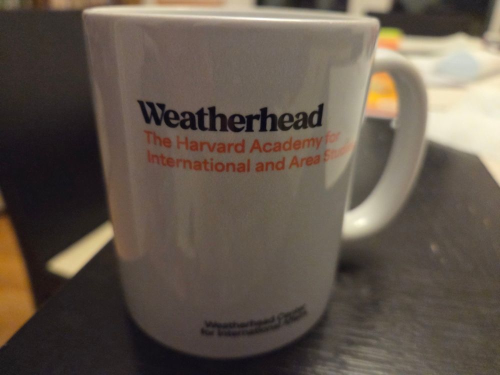 Mug from Weatherhrad Center Harvard University, Harvard Academy for International and Area Studies 