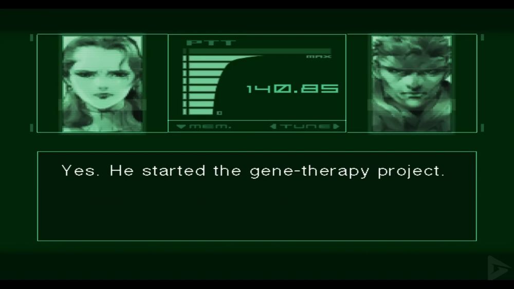 A screenshot from Metal Gear Solid: The Twin Snakes