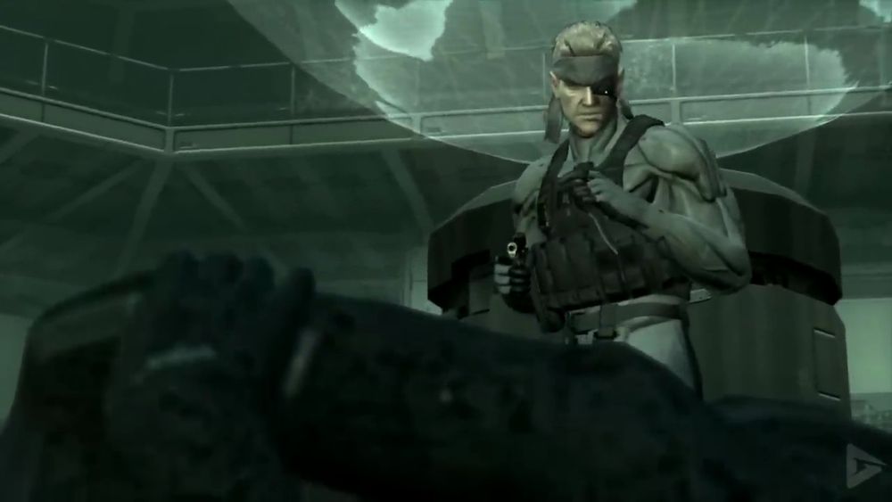 A screenshot from Metal Gear Solid 4