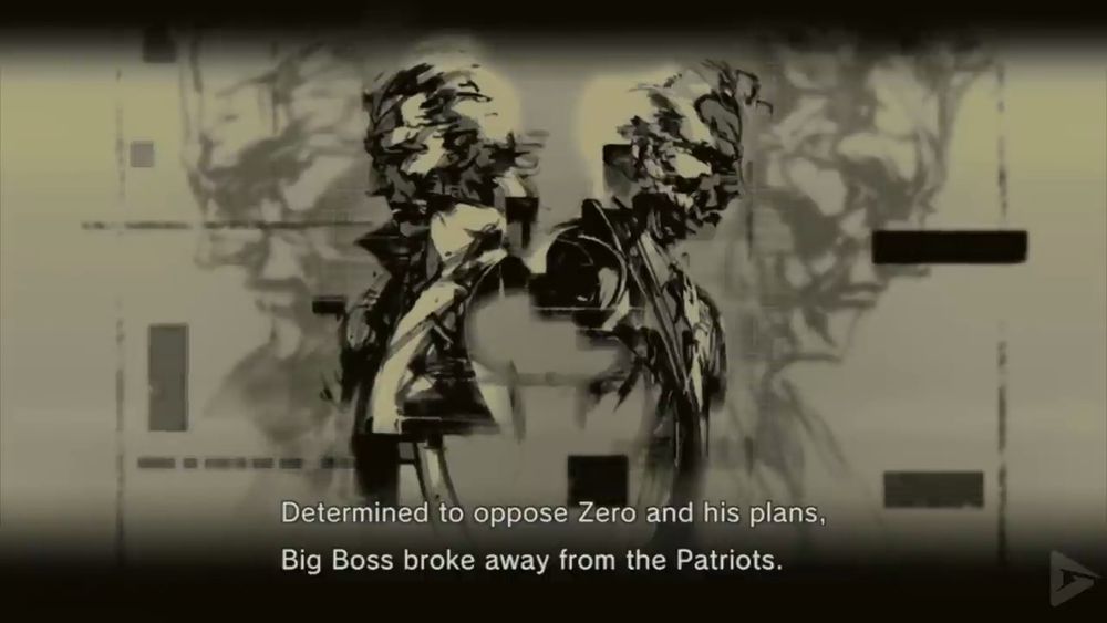 A screenshot from Metal Gear Solid 4