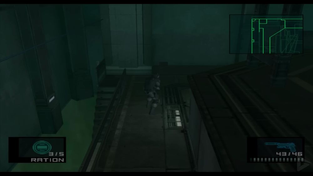 A screenshot from Metal Gear Solid: The Twin Snakes