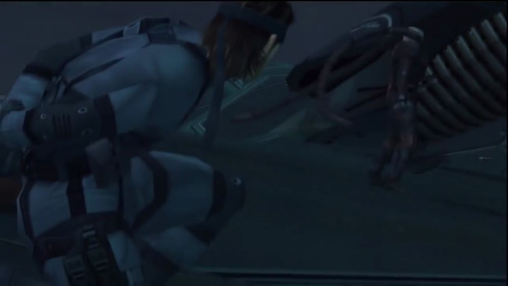A screenshot from Metal Gear Solid 2