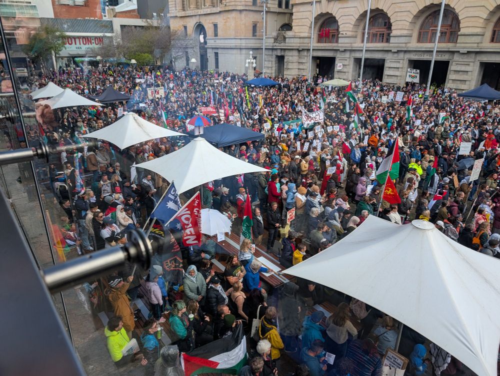 Forrest Place, Perth, Friends of Palestine rally 