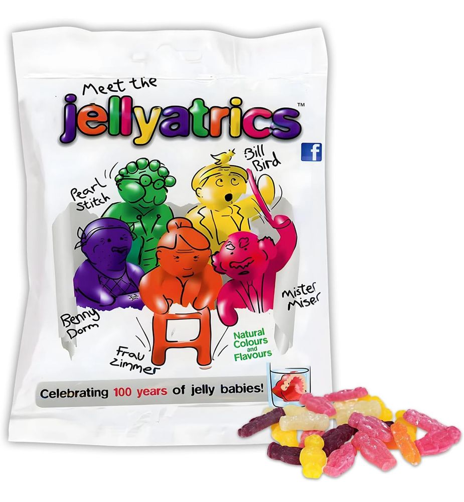 Bag of jelly babies special edition Jellyatrics