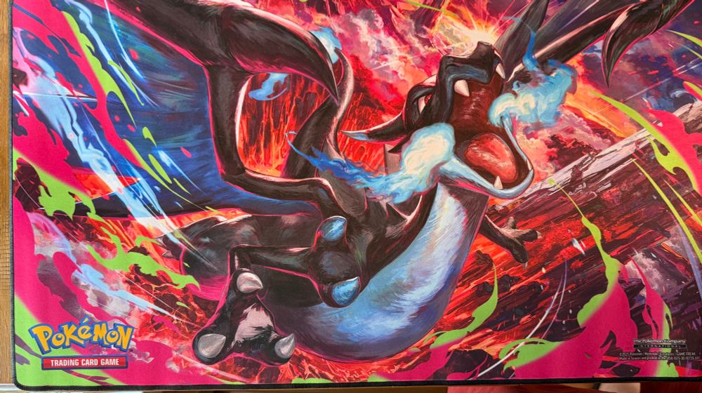 Really cool Mega Charizard X playmat