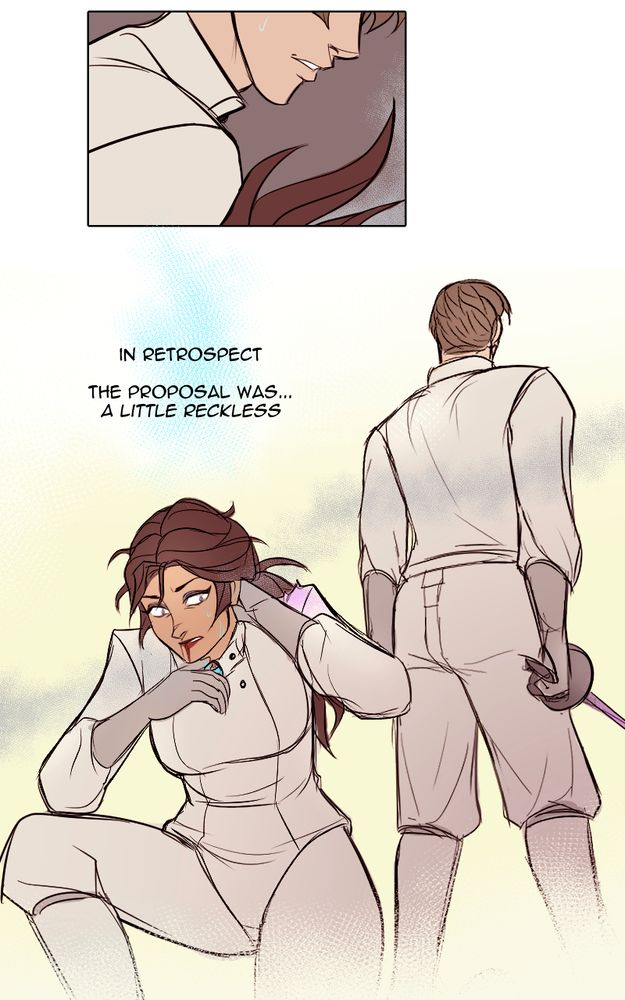 ...throwback to when Marc actually did "defeat" Kari in their "final duel", tho with a bit of cheating (w/ Marc using his Will against Kari's headchip) (Kari was also not very happy about this + it was not a very romantic moment)

the fact that Lee + Dee are unaware of this event implies that it was a secret duel 🤫...