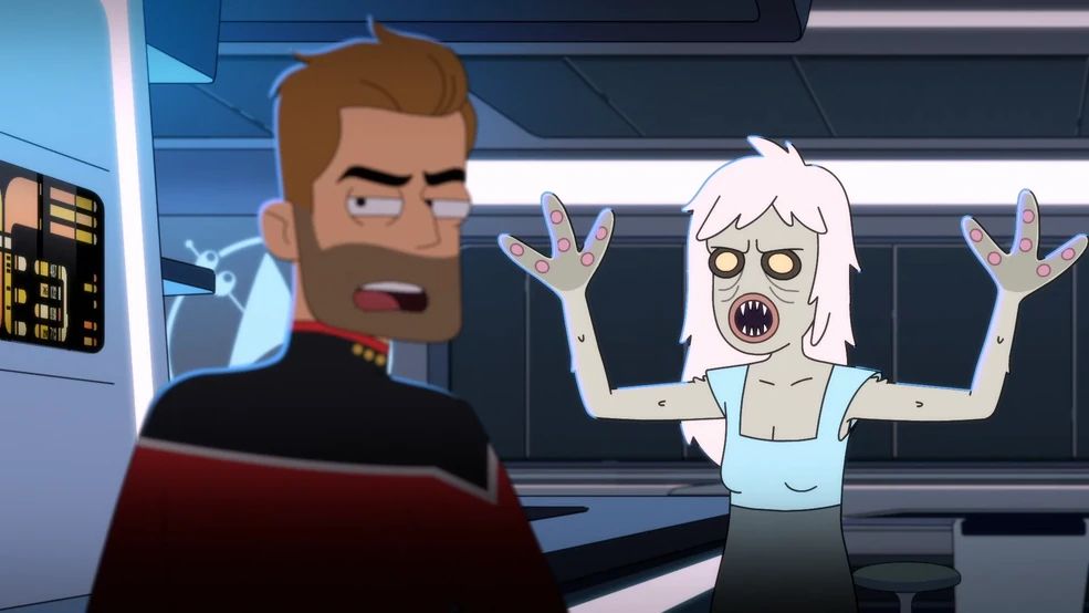 A salt vampire is threatening to attack Commander Ransom aboard the USS Cerritos.