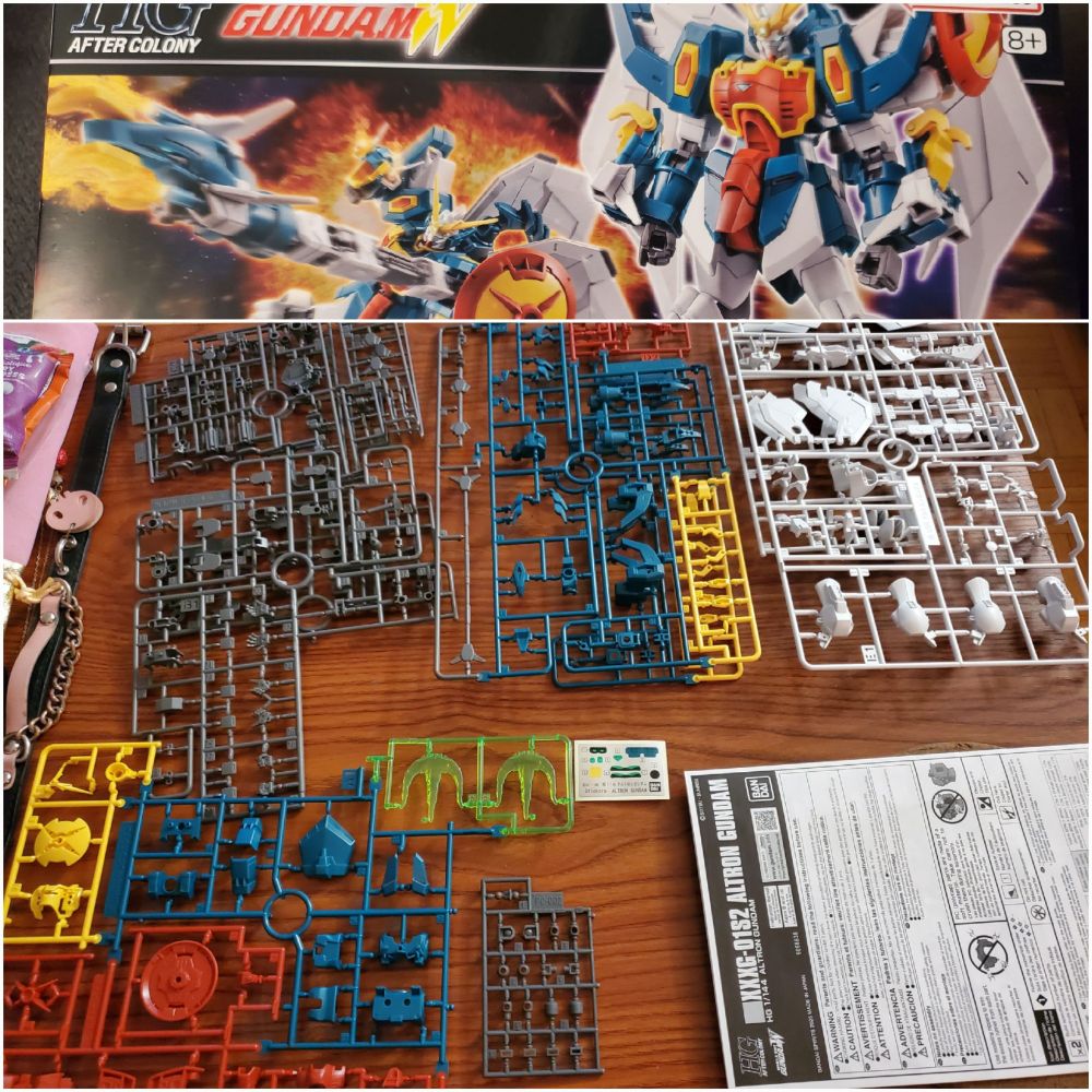 Model kit box and frame runners for HG Altron Gundam