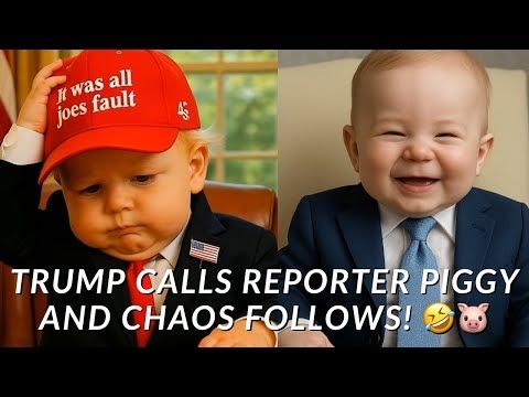 Baby Trump Drops “Piggy” Bomb, Baby Biden Thinks It’s Miss Piggy! 🤣
