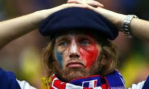 A crying Frenchman
