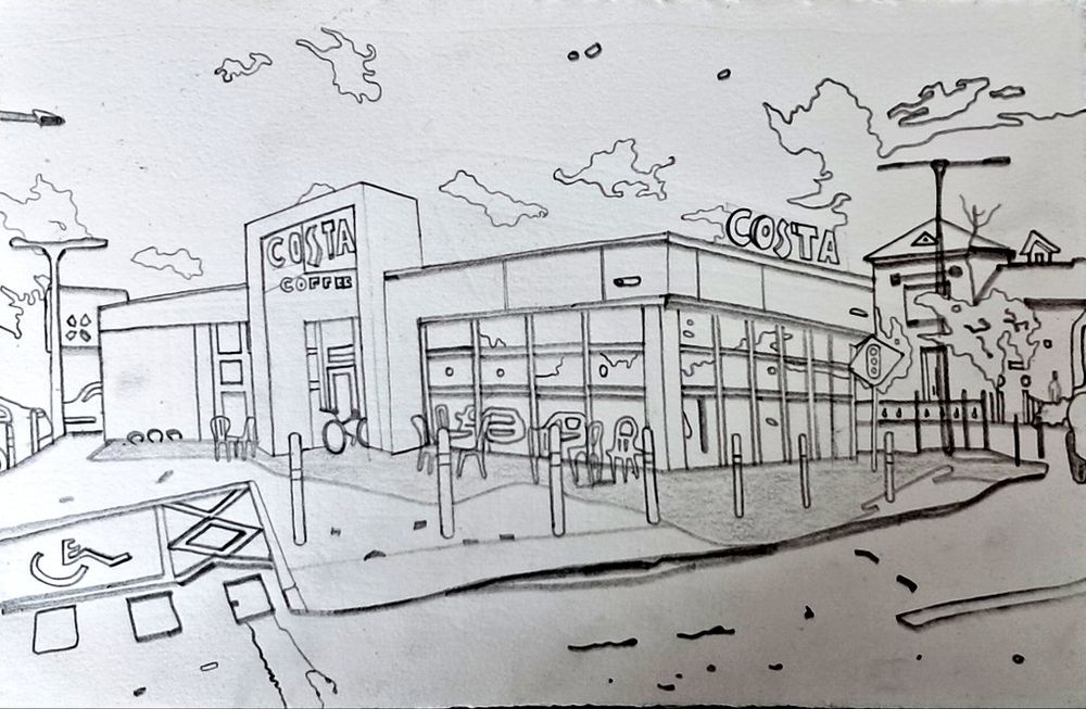 Costa cafes are literally everywhere. This one looks so pleasing to the eye.