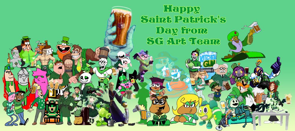 Happy St. Patrick's Day from SG Art Team! 