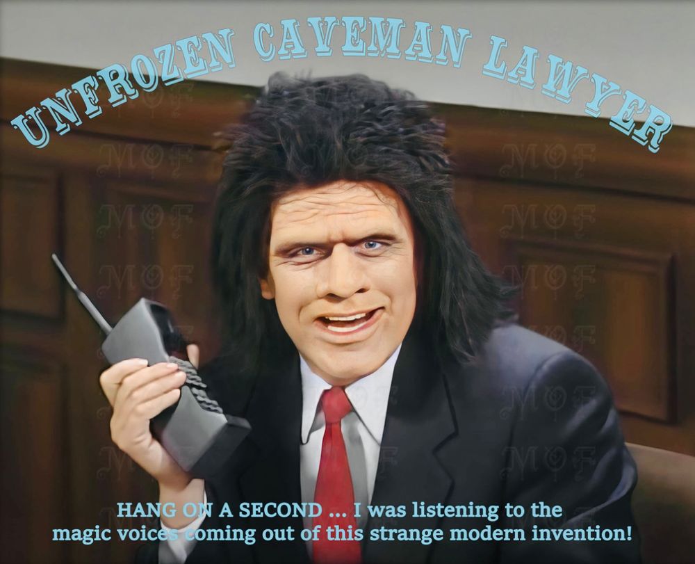 Unfrozen Caveman Lawyer SNL sketch meme 