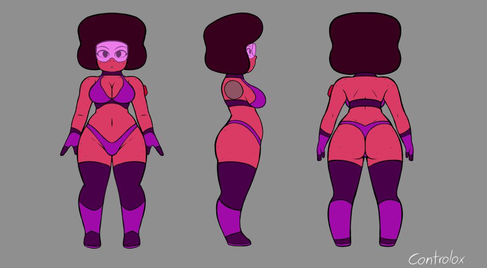 Rubb's model sheet pink clothes