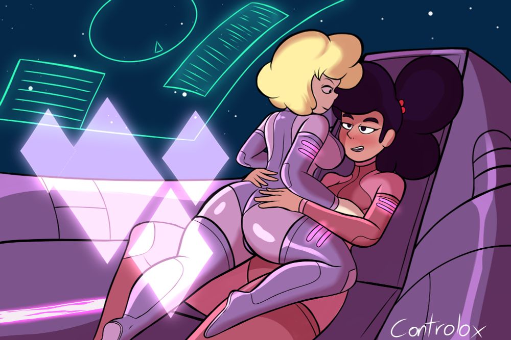 Sadie and Stevonnie having a private moment