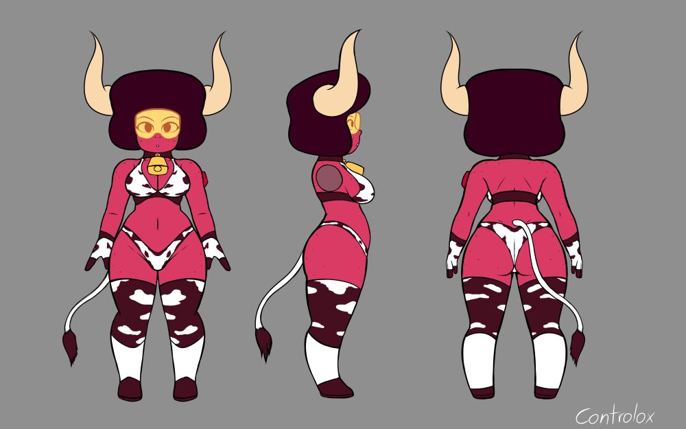 Rubb's model sheet Cow Girl Clothes