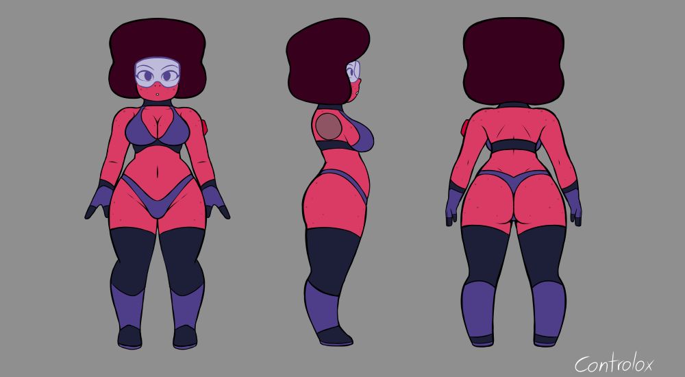 Rubb's model sheet blue clothes