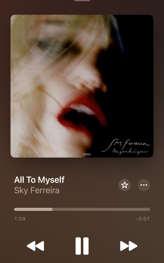 sky ferreira all to myself