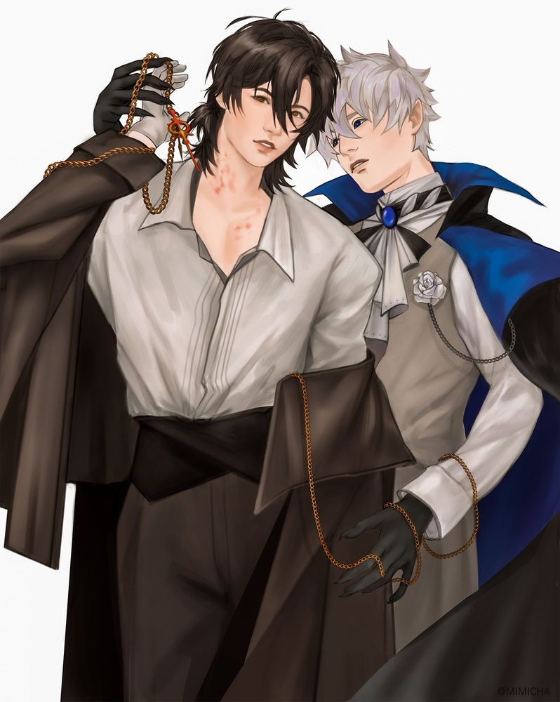 Lu Guang and Cheng Xiaoshi from LinkClick, vampire AU