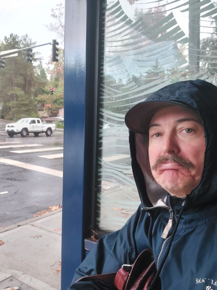 Jake sad that he missed his bus