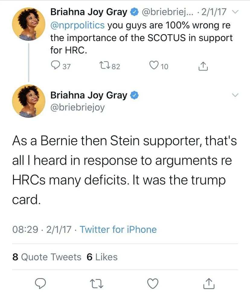 Briahna Joy Gray downplays importance of the Supreme Court.