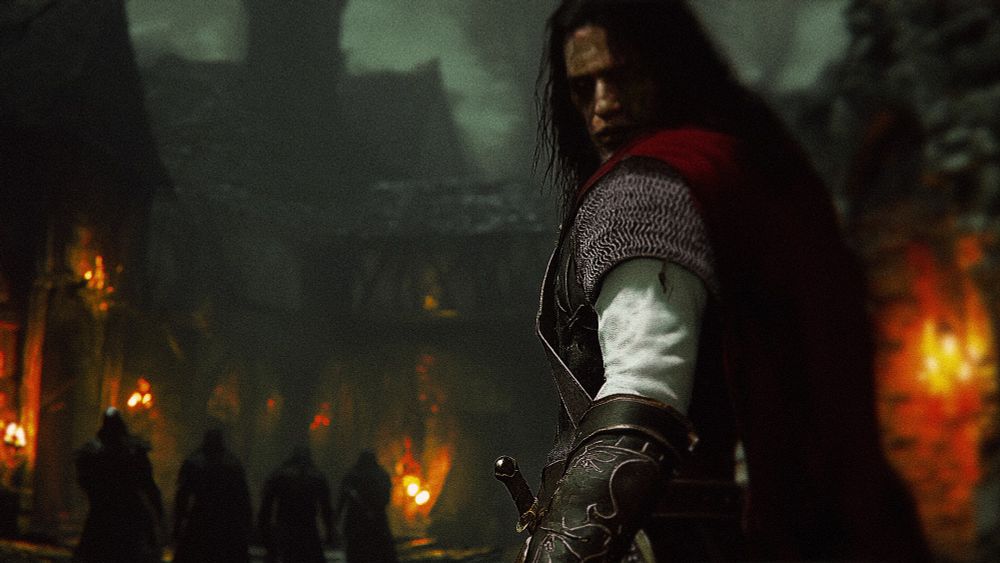 Murder outside of a tavern - Kain being tracked by four hooded men