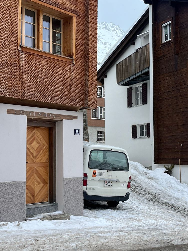 A view of a bunch of buildings from a very particular angle
