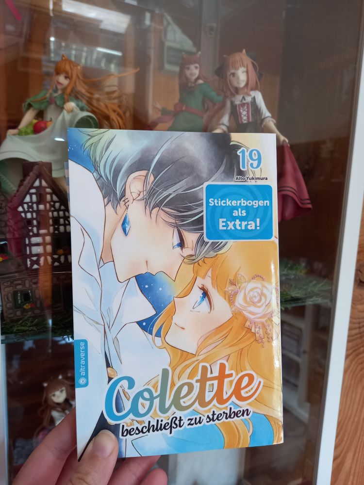 Hades and Colette are looking at each other with a smile. You can feel that they love each other and hold each other dear.