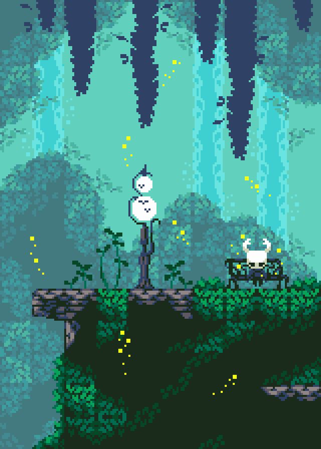 pixel art of the game Hollow Knight