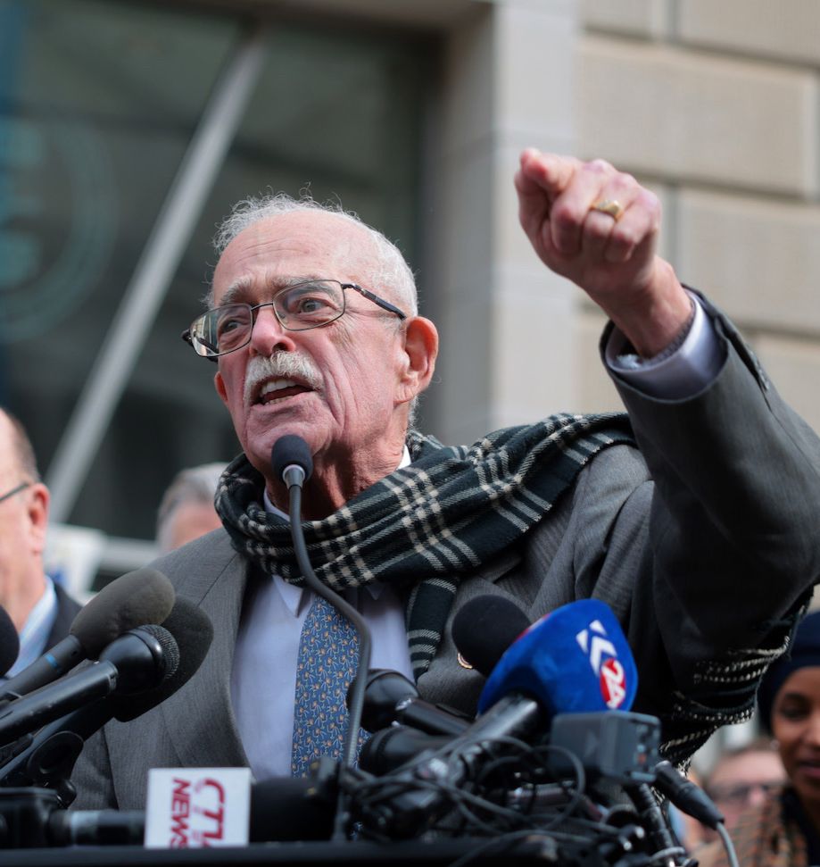 US Representative (D-VA) Gerry Connolly speaking to press outlets on Capitol Hill, District of Columbia, USA.