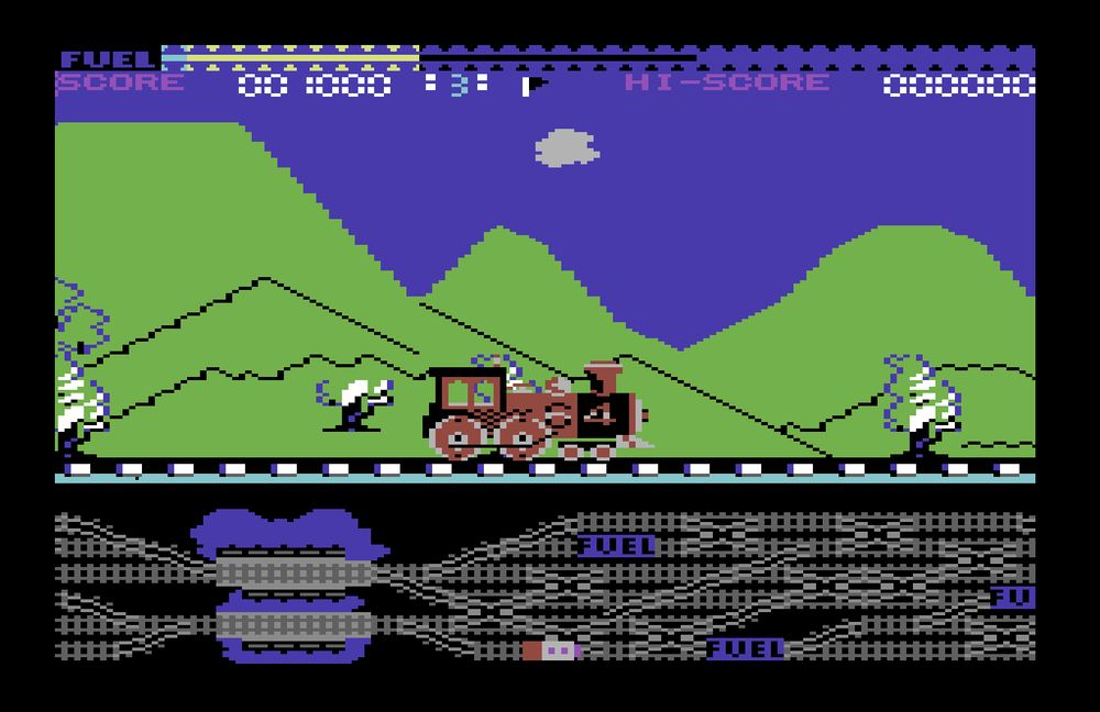 Loco (Alligata)

Crowther actually wanted to use the song 'Rydeen' on this version of [cough] his game. That would have been interesting if, either Yellow Magic Orchestera or, y'know, SEGA had got wind of it, given that was the BGM of their coin-op that he'd route-one ripped off A TOTAL OF THREE TIMES...!!

He ended up using a mix of JMJ's Equinoxe by Ben Daglish instead - wonder if he had the rights for that as well...