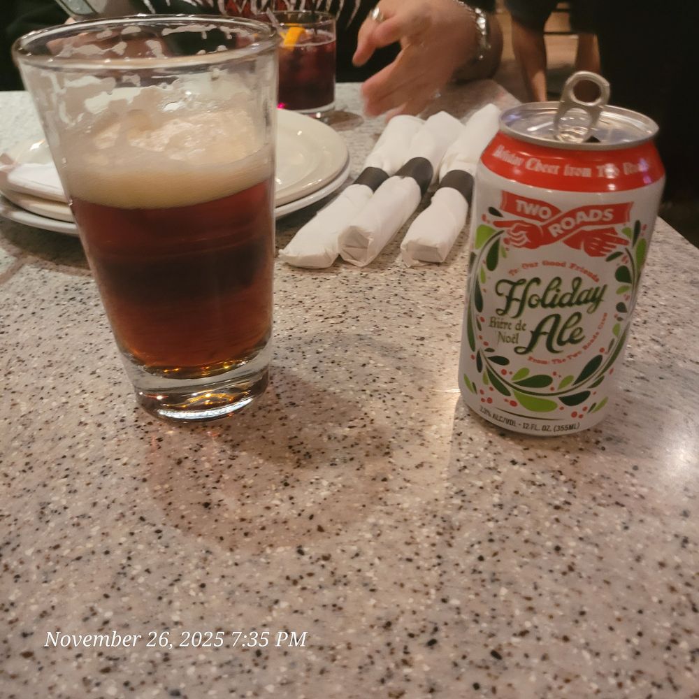 glass of holiday ale