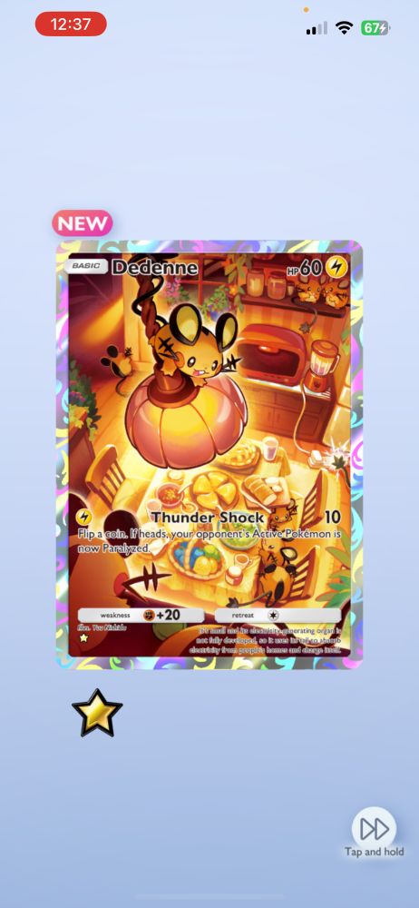 Full art Dedenne card