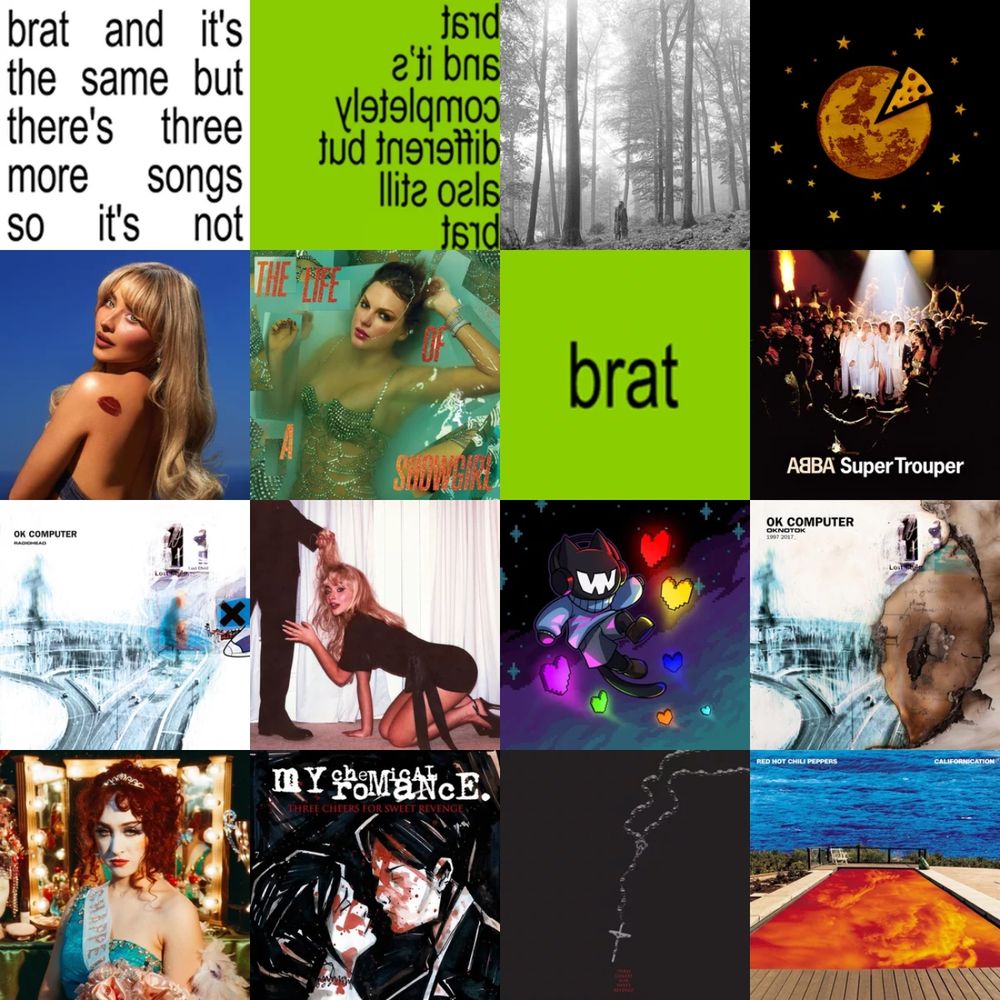 semaninha do last fm, compilação de todos os álbuns que ouvi esse mês