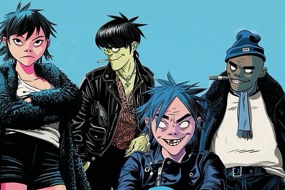 Artist rendered picture of the Gorillaz. 