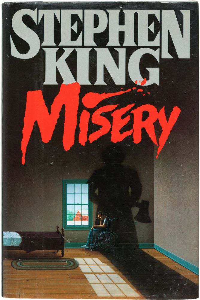 Misery, by stephen king (first edition hardcover art)