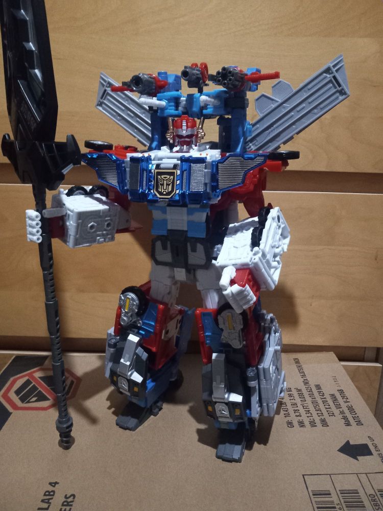Hasbro's Haslab Omega Prime with the Matrix Blade