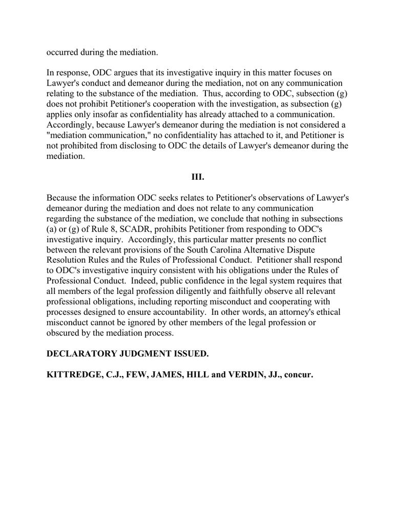 Page 4 of the opinion Anonymous Mediator/Attorney v. SC Office of Disciplinary Counsel,