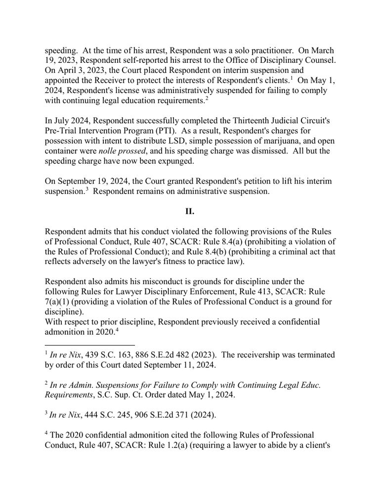 Page 2 of the opinion In the Matter of Edward C. Nix